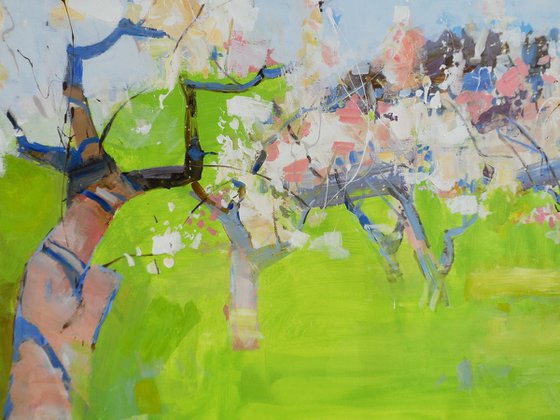 Spring garden XXXL painting