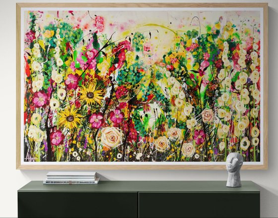 Honeyglow Grove; Abstract Floral Landscape