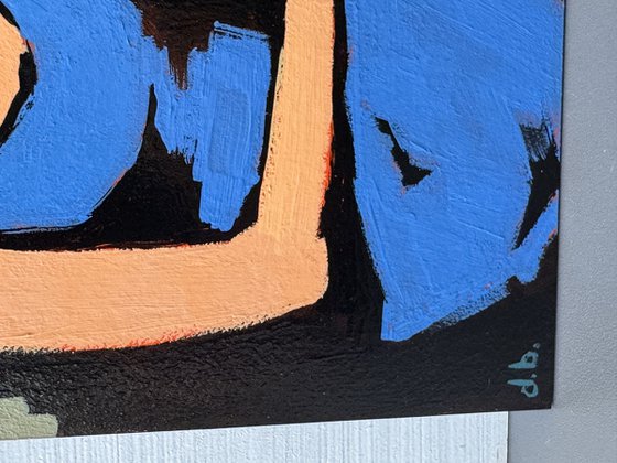 Woman in Yellow Hat - Original Painting Small