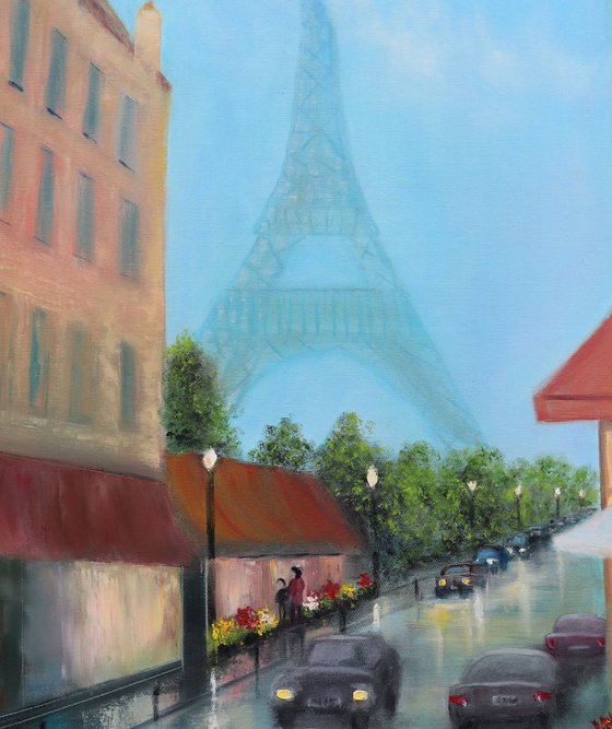 Paris street cafe