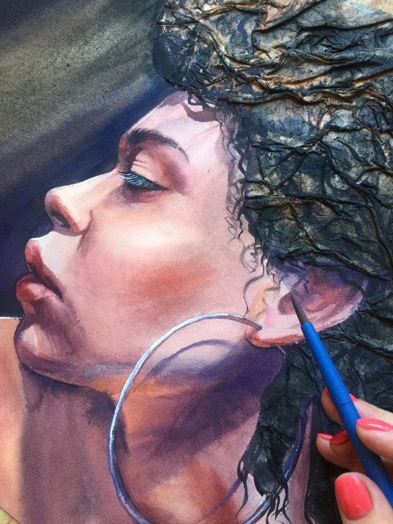 Portrait of a woman.