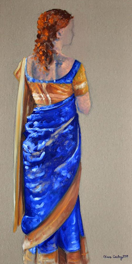 Woman in a Saree by Chiara Castagna