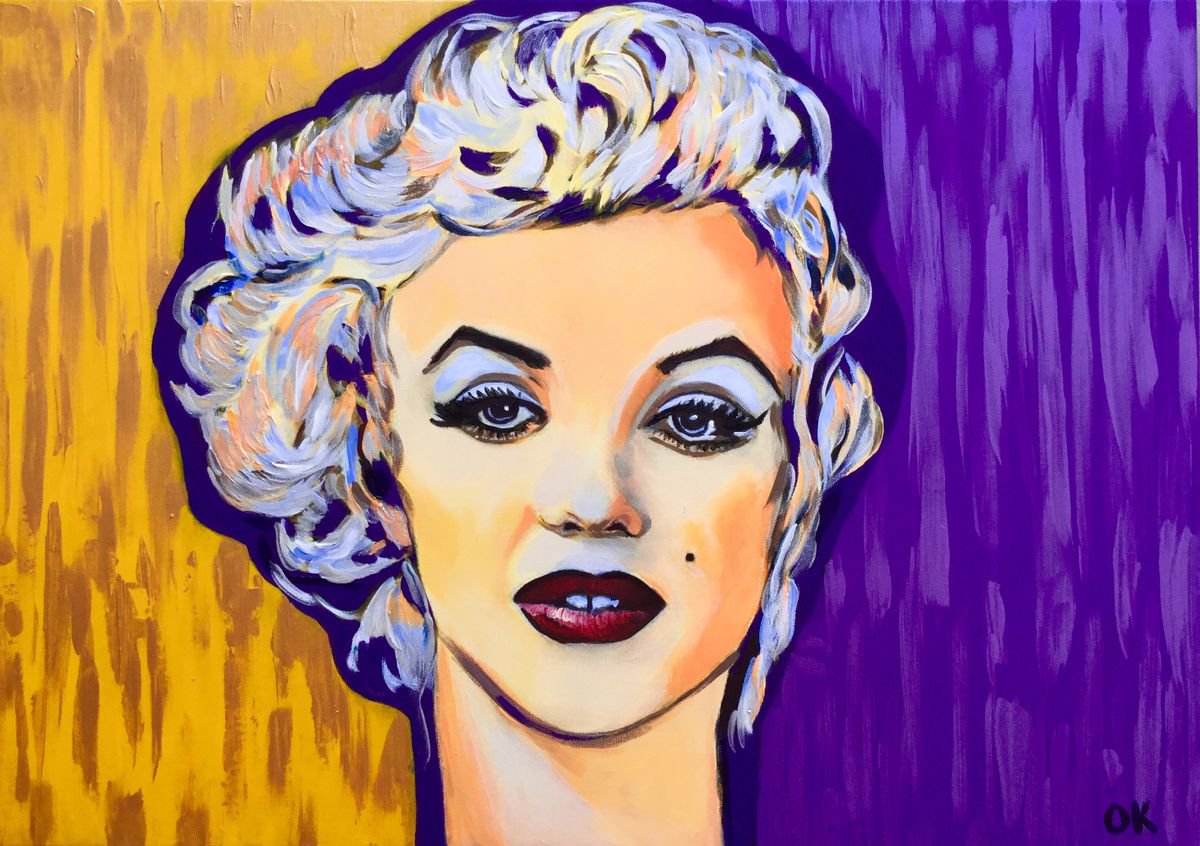 Marilyn Monroe. Goddess of Hollywood. Movie star. MODERN URBAN ART OFFICE ART DECOR HOME D... by Olga Koval