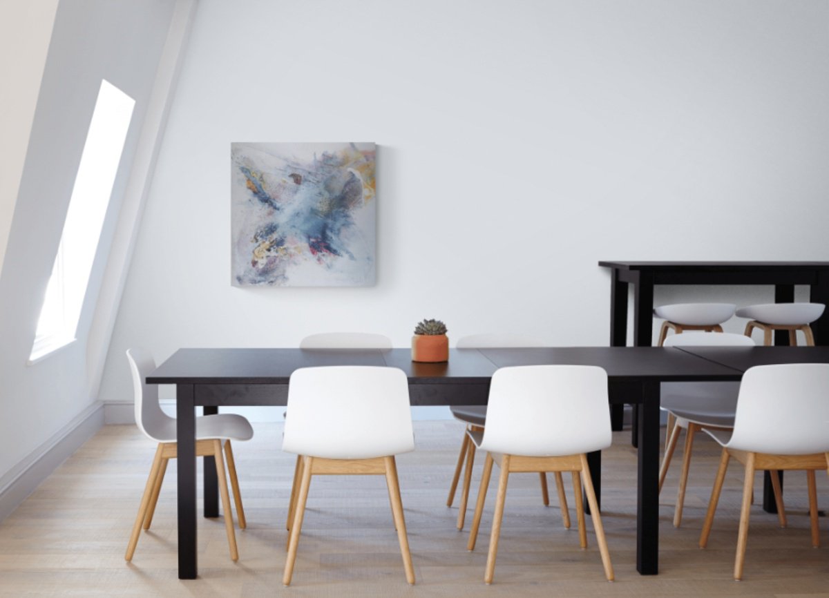 Abstract Painting By Christa Haack, 31 X 31, Highlight 2, Original Artwork