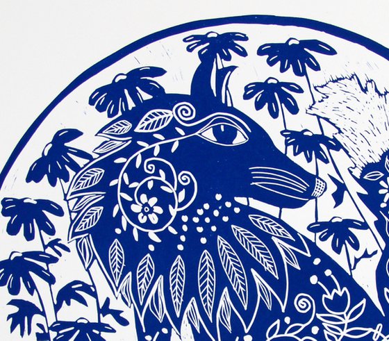 Hare and Fox, Pair of Prints