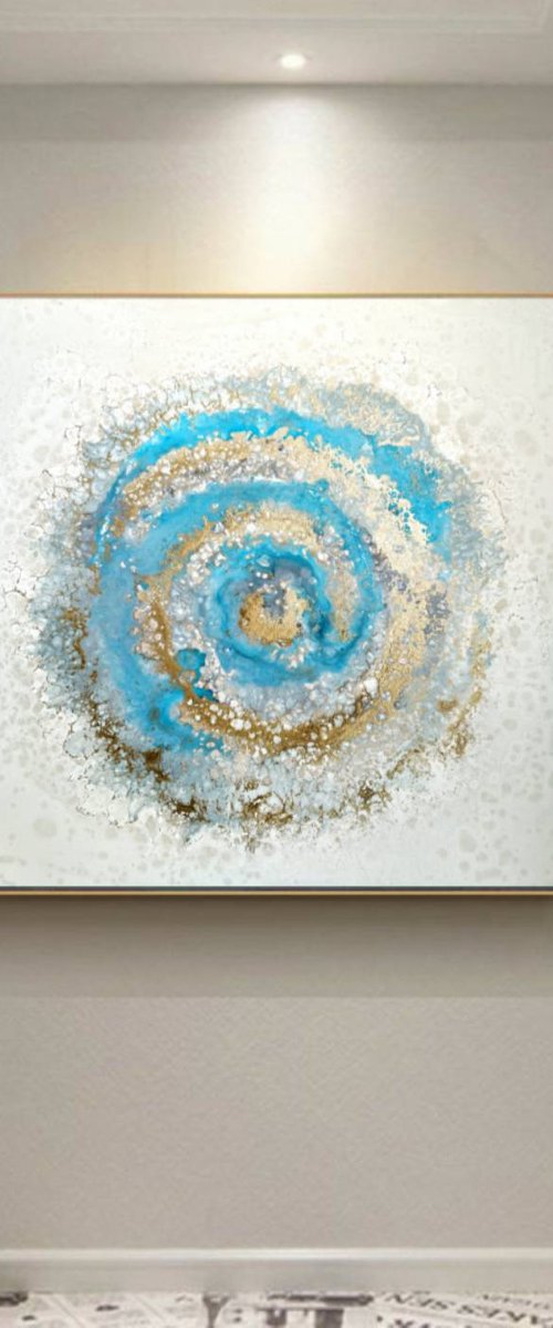 Celebrity (91x91cm) by Eleni Denart