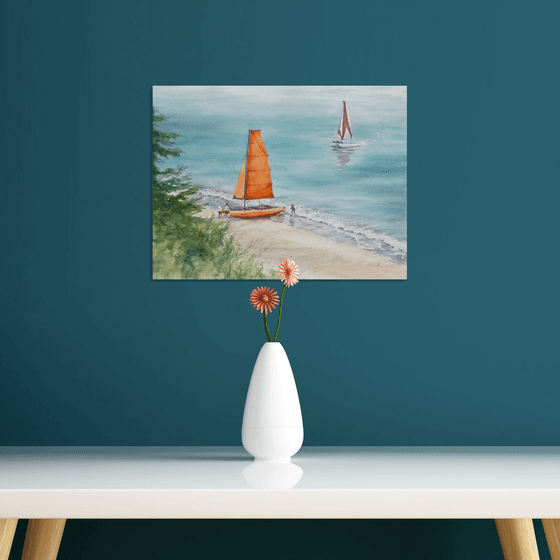 Orange sail