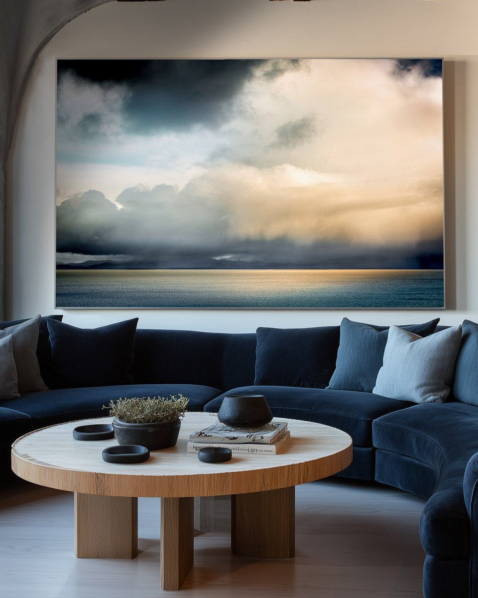 Impressionistic Landscape Photograph By Lynne Douglas, 76 X 52", Endless Drama, Original Artwork