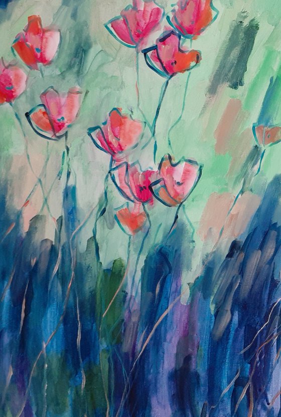 Abstract Floral Garden