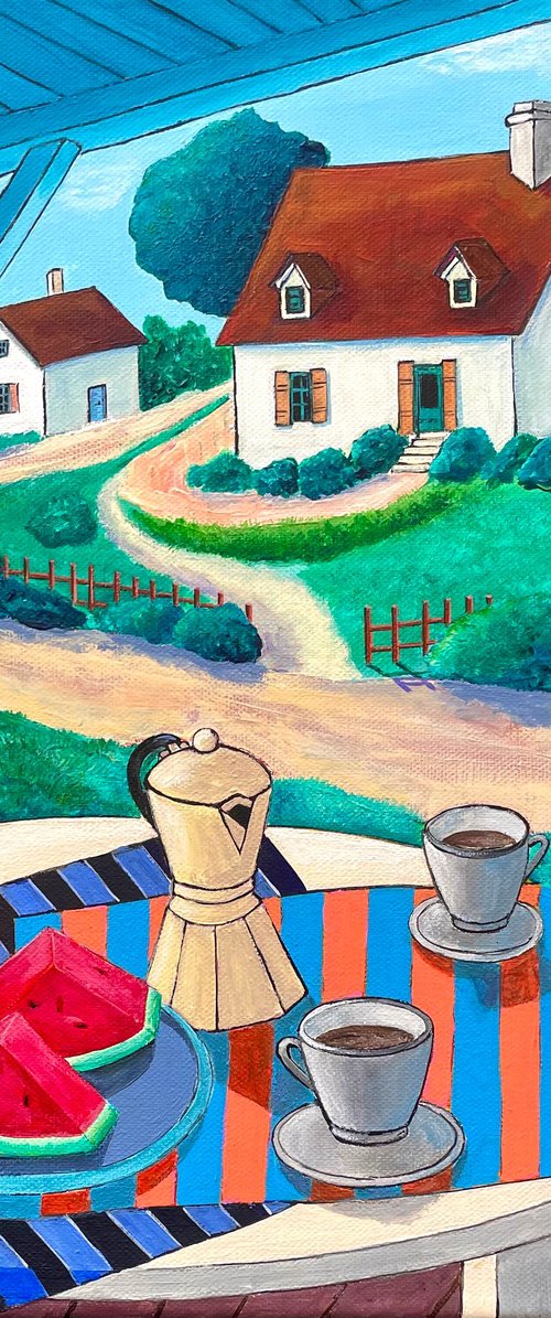 Morning in the village by Ashot Petrosyan