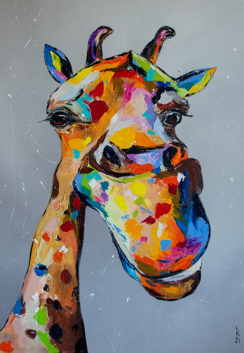 Funny Giraffe by Liubov Kuptsova