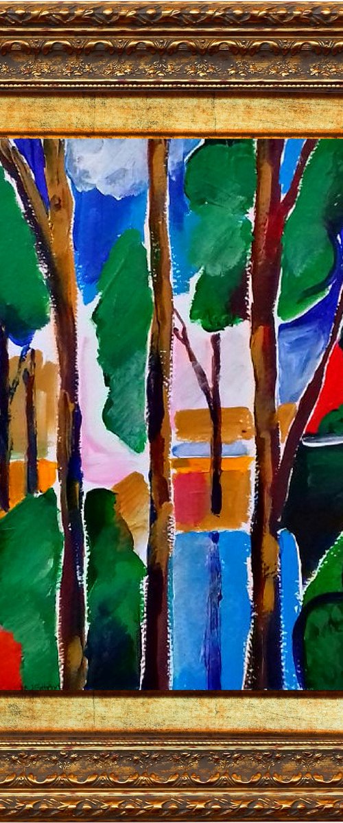 Tree Reflections II by Jan Rippingham