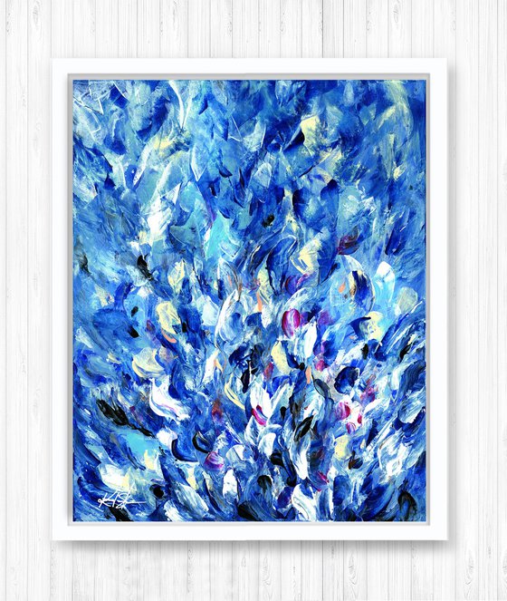 Floral Fall 42 - Abstract Floral Painting  by Kathy Morton Stanion