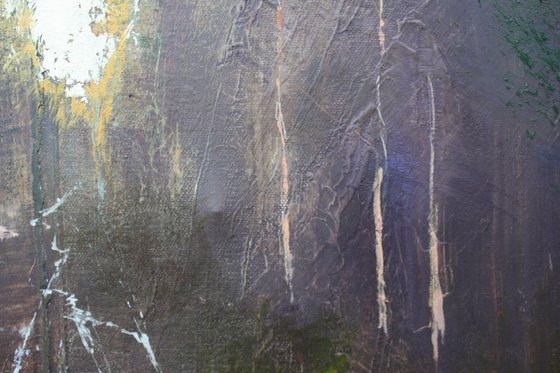 Standing on the edge of Gallows Wood (Large Painting)