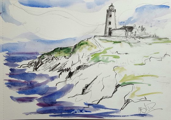 Where the land ends -Fanad Lighthouse Donegal Ireland study