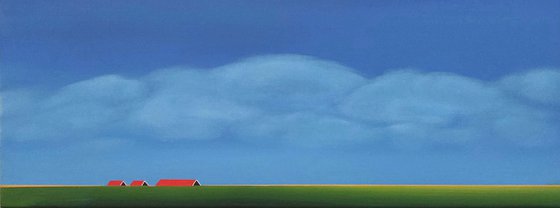 Red roofs, golden rapeseed fields. (2)