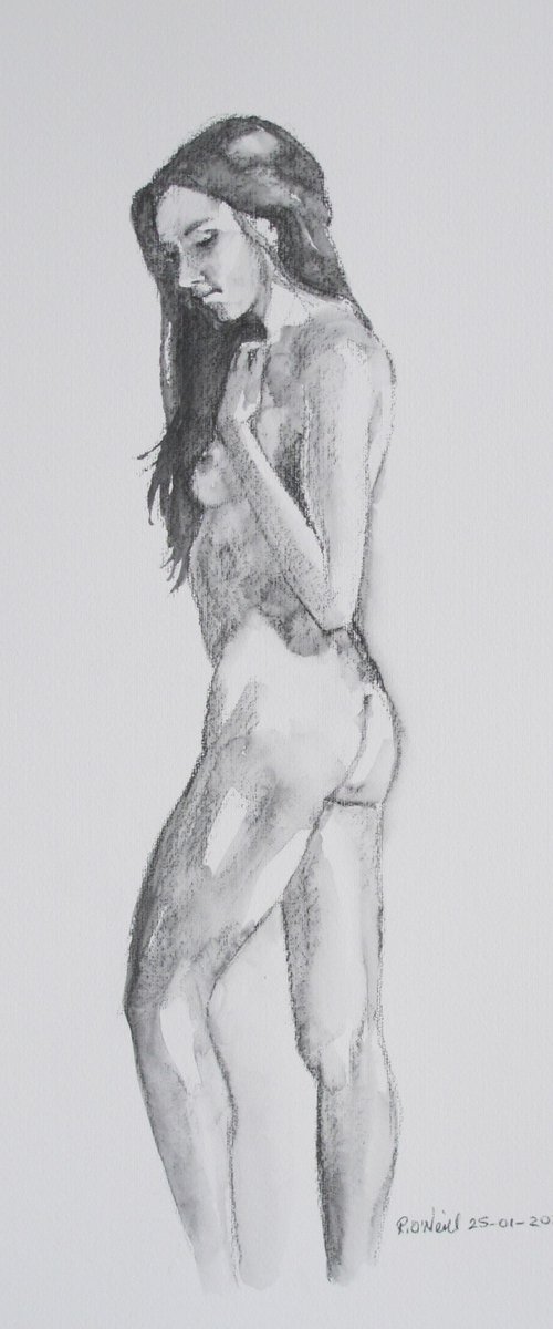 Standing female nude by Rory O’Neill