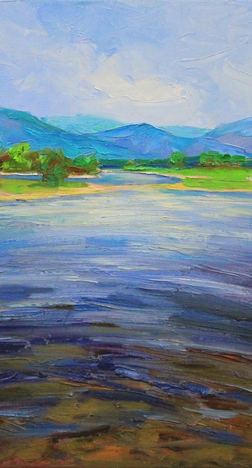 At the river by Alisa Onipchenko-Cherniakovska