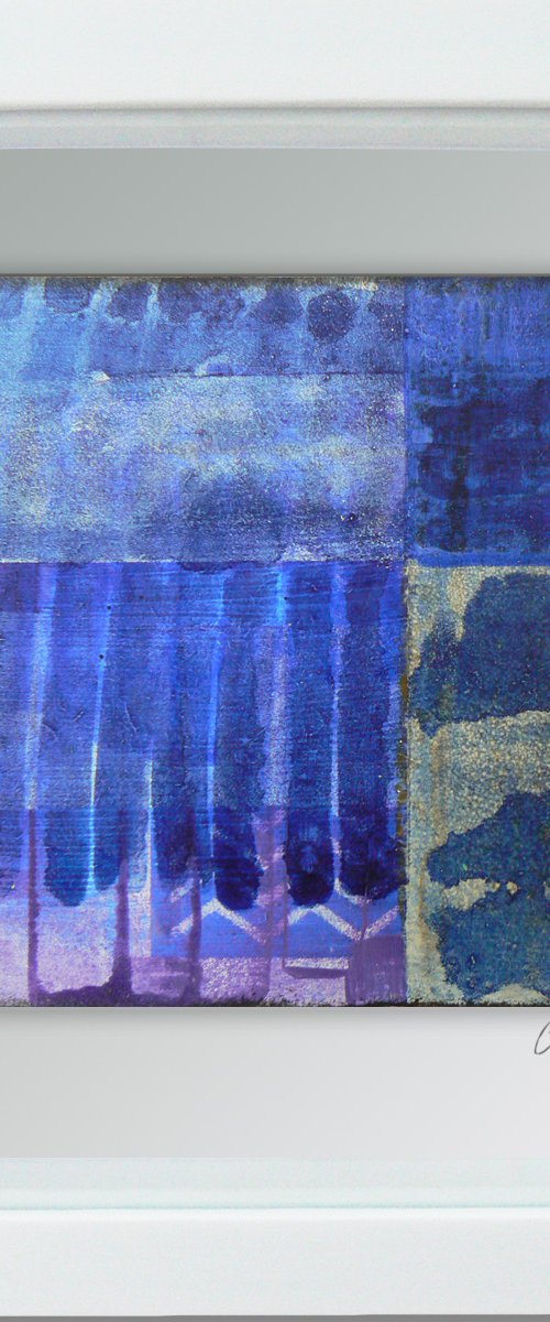 Framed ready to hang original abstract  - Cahier #8 by Carolynne Coulson