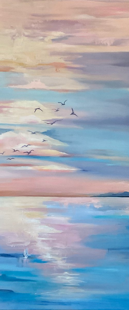 Equilibrium 2 - Abstract Painting. by Natalia Lugovskaya