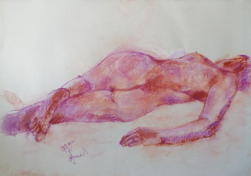 Life Drawing Nic 21-12-12 2 by Baden French