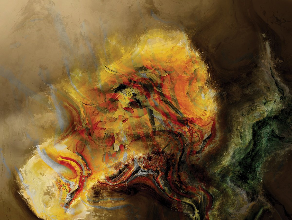 Abstract Botanical Print By Javier Diaz, 79 X 60, Delirios Xi, Original Artwork