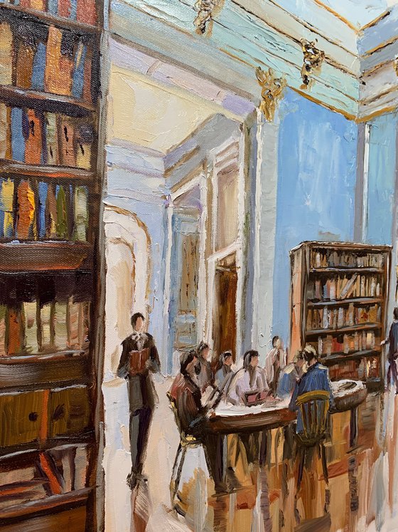 Public Library Interior.