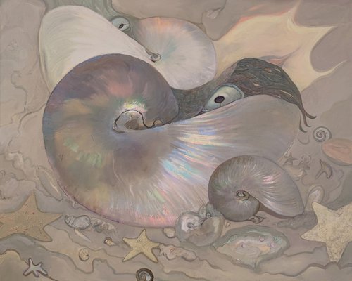 Nautilus Oil painting original (2023) by ANASTASIA BALABINA