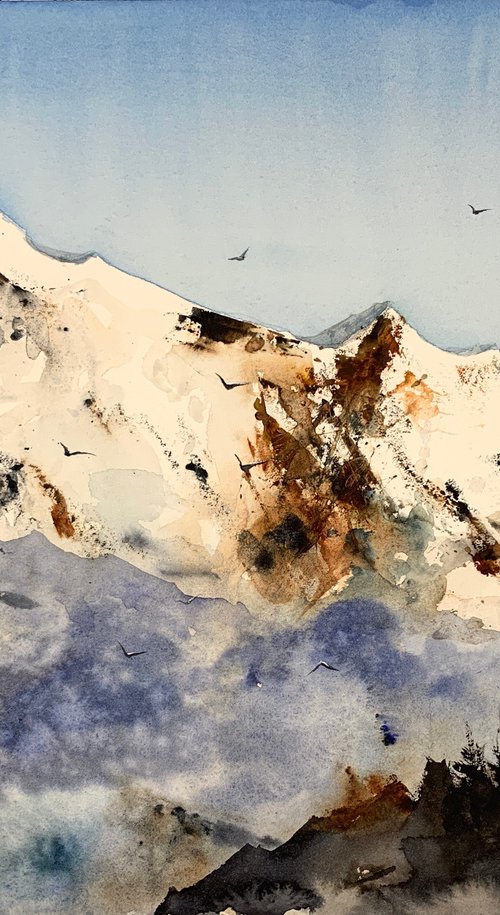 Snowy Mountains #2 by Eugenia Gorbacheva