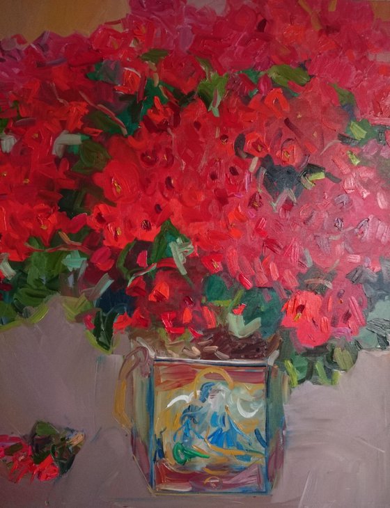 Fabulous begonia. 110x90cm