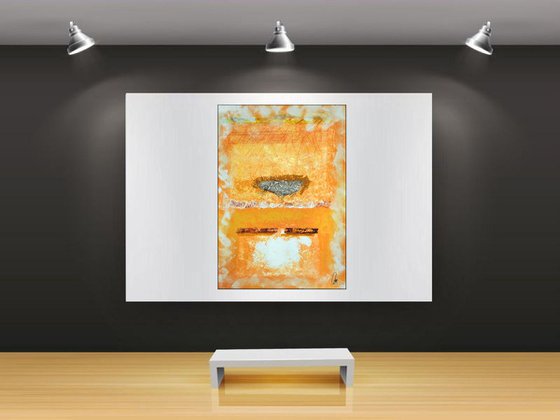 Abstract Experience  - abstract acrylic painting on paper wall art modern art FREE SHIPPING