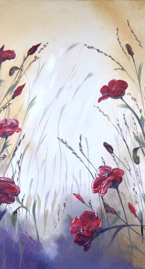 Red Poppies by Marja Brown