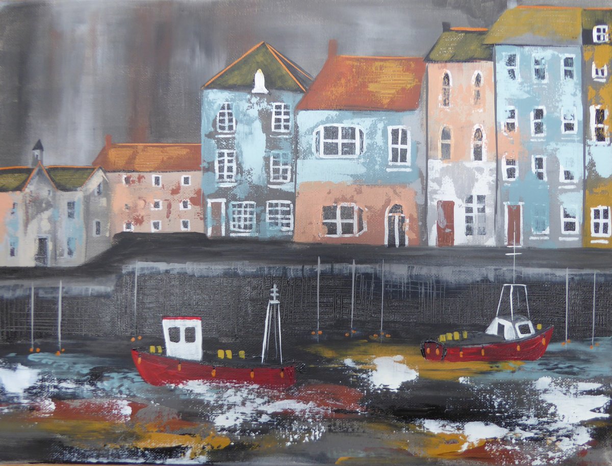 Padstow, South Quay by Elaine Allender