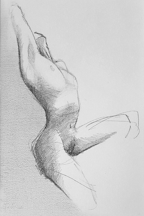 Study of the female nude 1 by ANNA CHOLAK