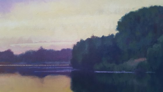 Sunset over a River