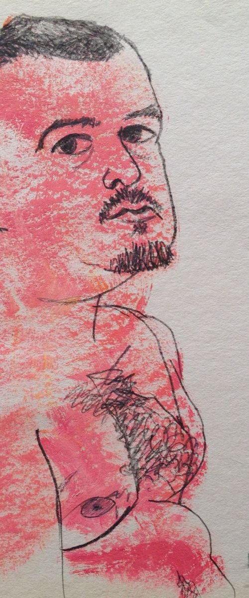 Left-Handed Self-Portrait by David Lloyd