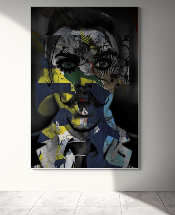 Face art collection "Fedbergsun" - Vol 22. Art portrait on canvas
