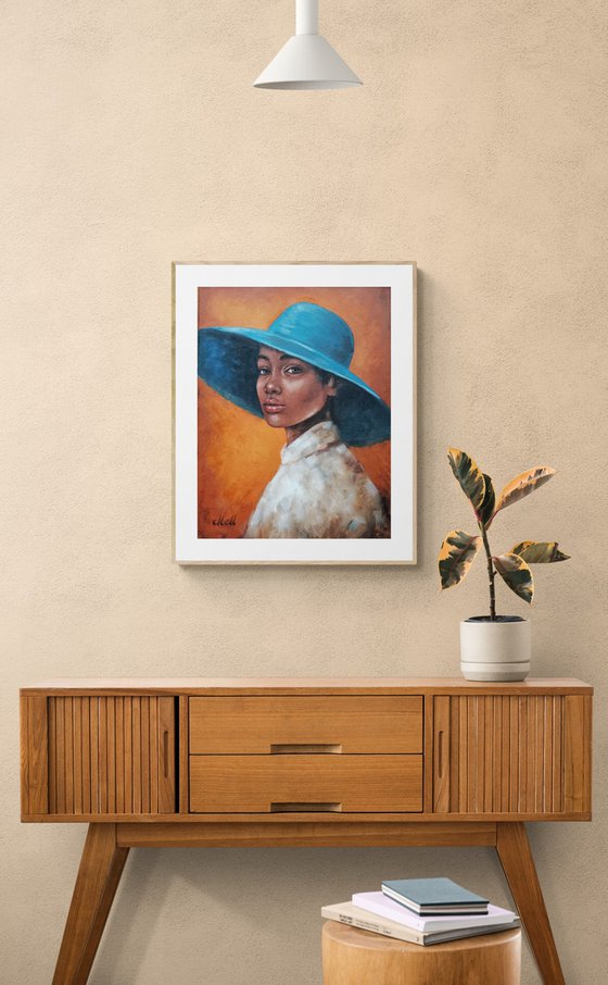 African Beauty wiht a hat