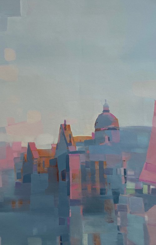 Venice-Santa Maria Original oil painting, Handmade artwork, One of a kind by Vahe Yeremyan
