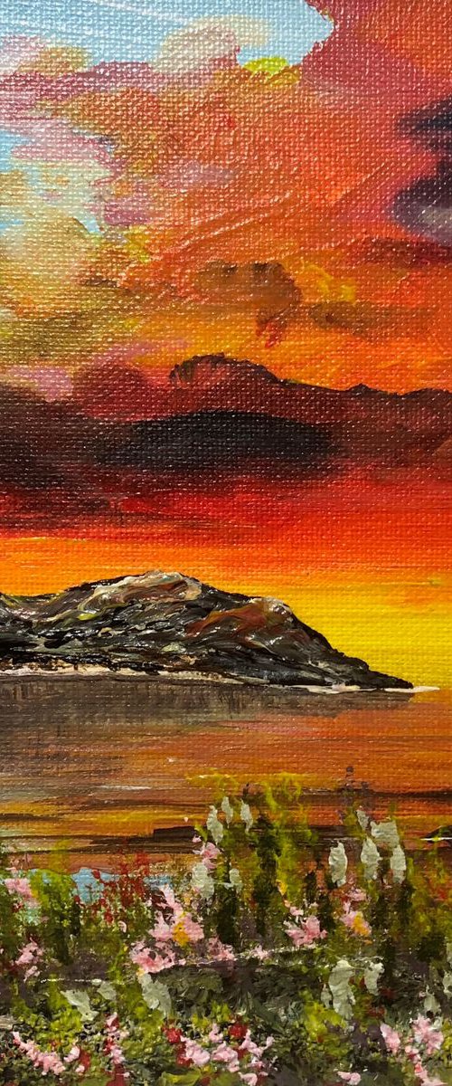 Lulworth Cove in a block frame by Marja Brown