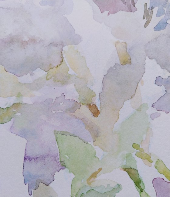 Freesias # 3 original watercolour painting.