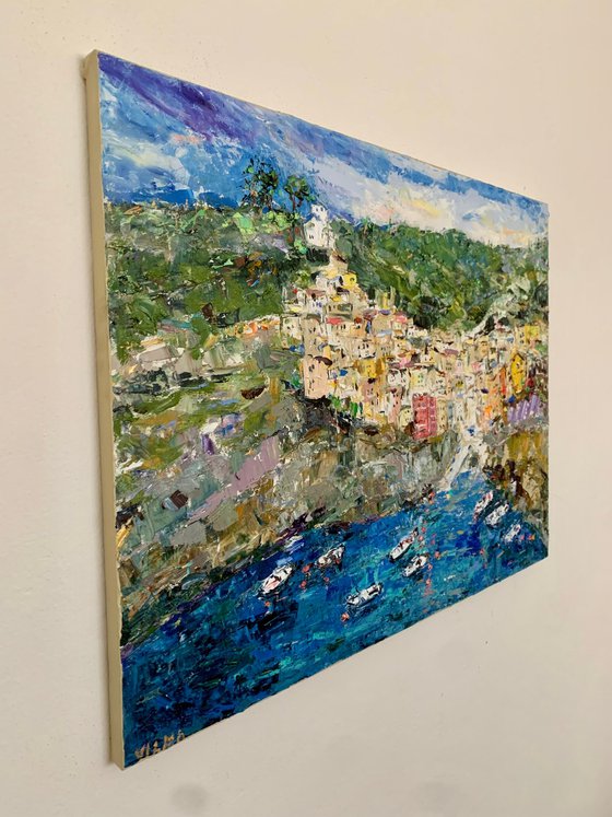 Italian coast in Riomaggiore