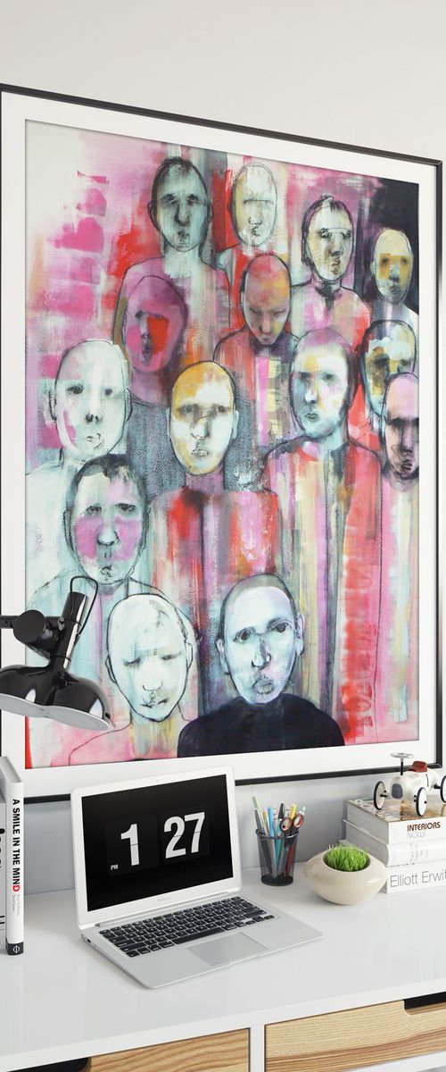The company of strangers 70 cm x 100 cm by Carolynne Coulson