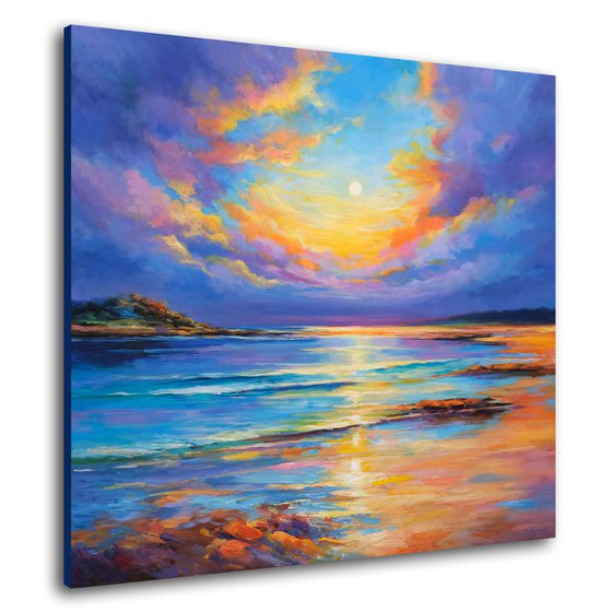Vibrant Sunset Seascape