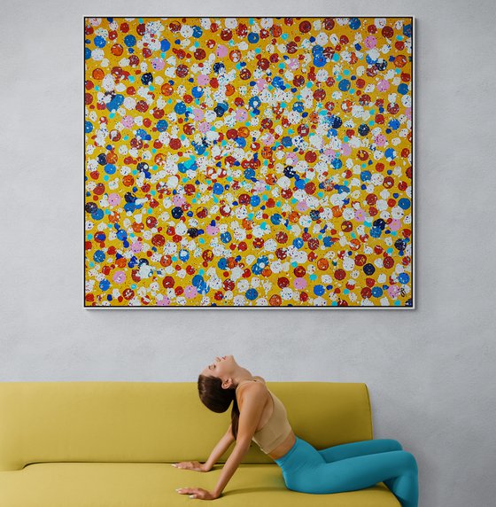 Olium N-38 - (H)151x(W)170 cm. COLOUR SPACE PAINTING