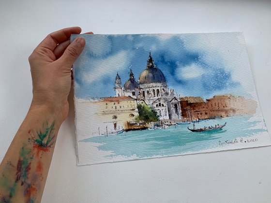 Sketch "Santa maria della salute, Venice"