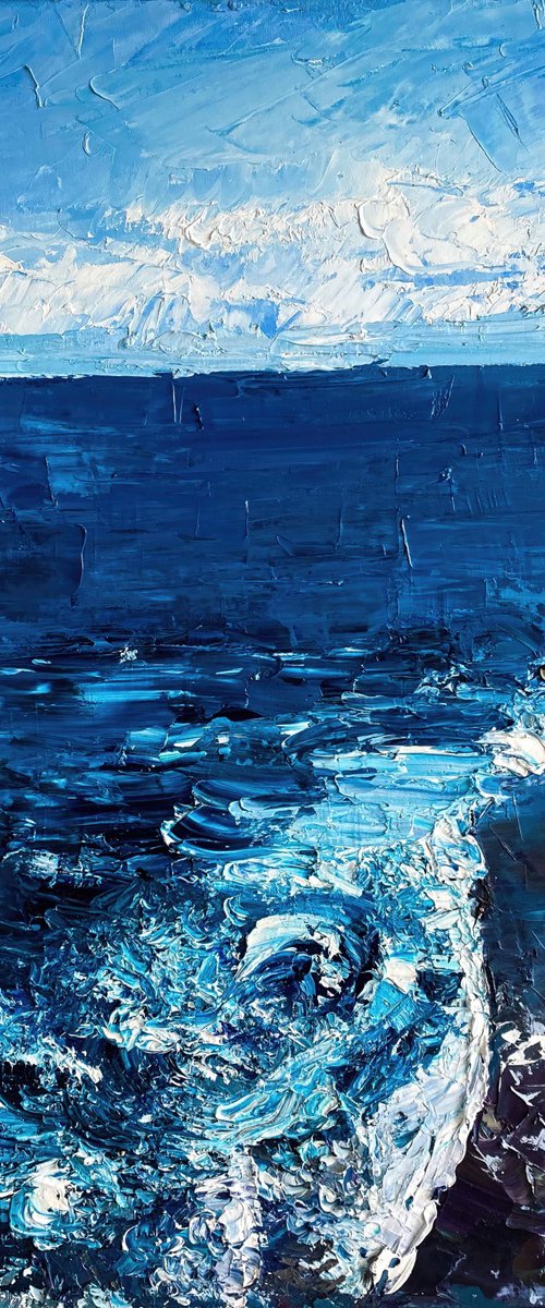 Bali Ocean Oil Painting by Mily Art
