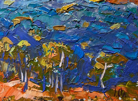 Covered with grey clouds