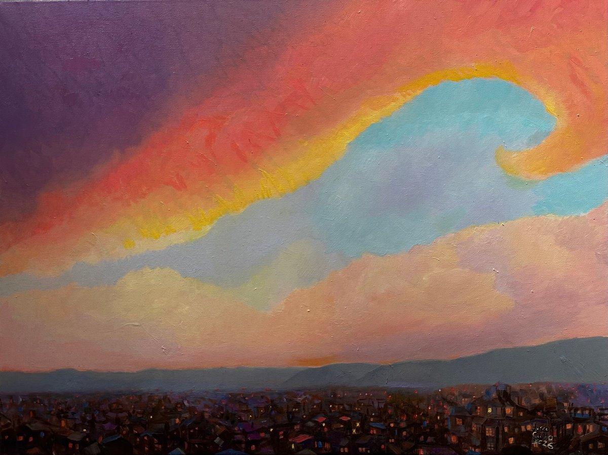 Evening Light By Fosco Culto, 31 X 24, Artwork For Sale On Artfinder