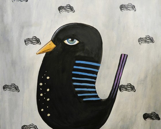 The freaky black bird